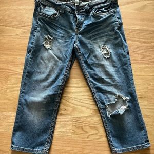 Denim cropped jeans